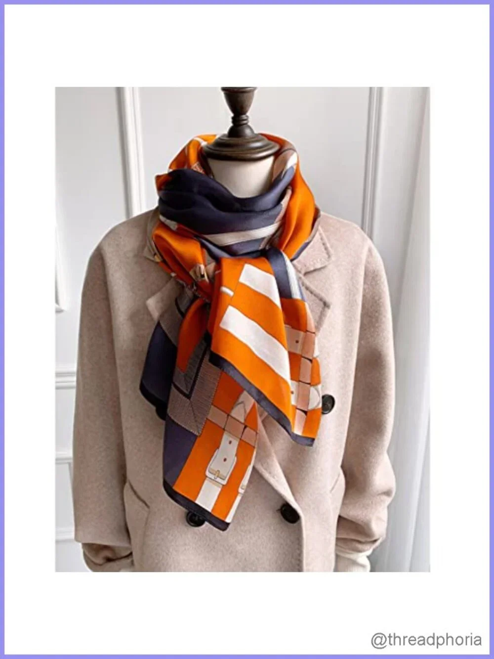 Silky Satin Shawl Wrap Long Headscarf Scarf for Women